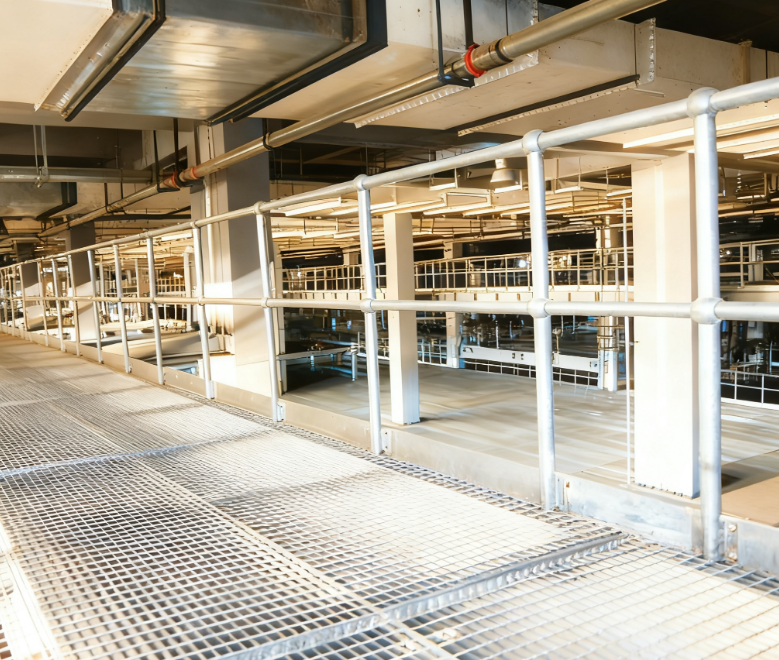 Steel grating for Construction Industry