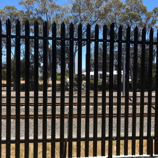 High Security Galvanized and Powder Coated Palisade Fence