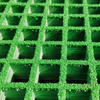 Green FRP fiberglass grating panel: durable industrial flooring/screening grid