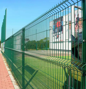 Heavy Duty 3D Peach Post Security Fence Welded V-Bend Mesh