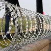 Concertina Razor Barbed Wire Stainless Steel Galvanized Steel Security Razor Wire Mesh Fence 