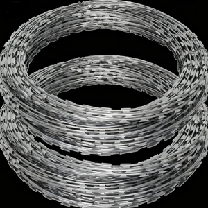 Galvanized Steel Razor Concertina Wire High-Security Barrier for Prison Military Base
