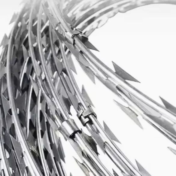 Rust-proof Hot-dip Galvanized Safety Razor Wire Coil Low Carbon Coating