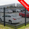 Palisade Fence for isolating lawns from vehicles