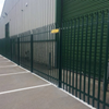 Residential D Section Palisade Fencing with Steel Posts