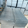 Serrated Welded Steel Mesh Grating Hot-Dip Galvanized Metal Bearing Bar Type for Trench Drain Covers Treads Trailer Ramps